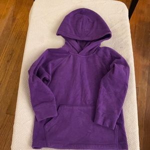 Purple Hanna Andersson fleece hoodie. 110cm